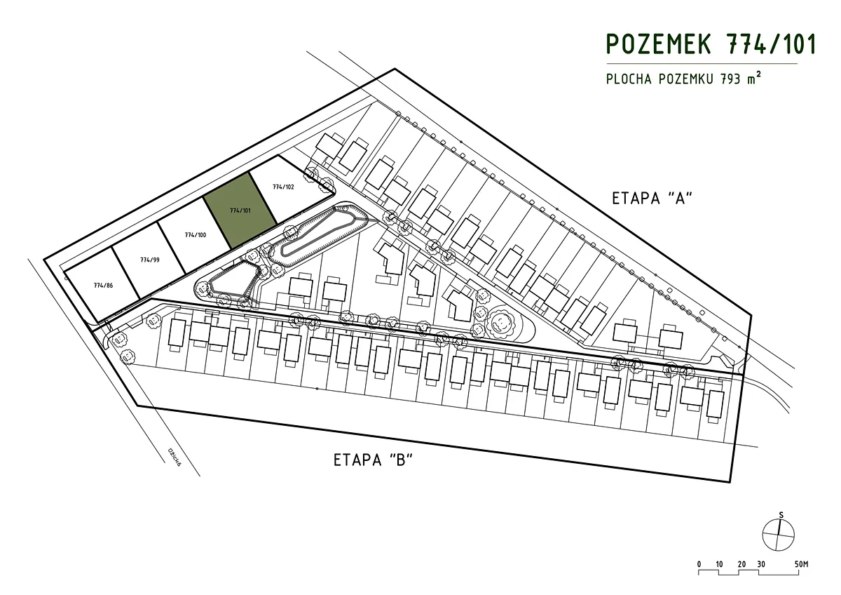 Prodej stavebního pozemku 793 m²